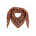 Foulard Adulte Léopard Camel 100 cm - 1