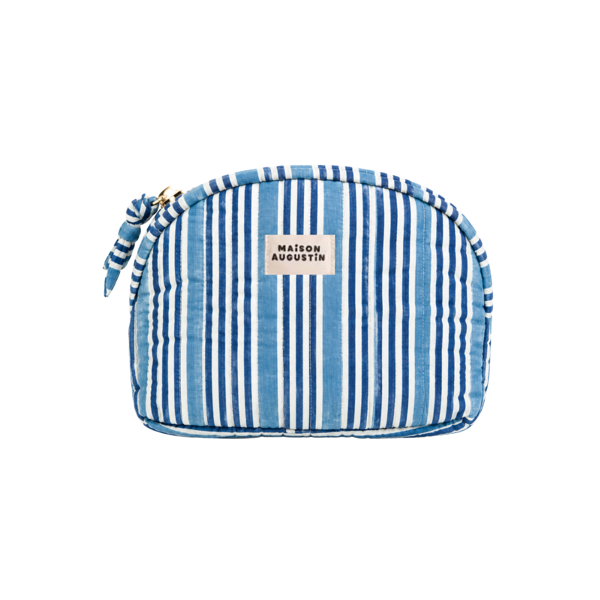 Trousse de Makeup - Stripe Bleu - 1