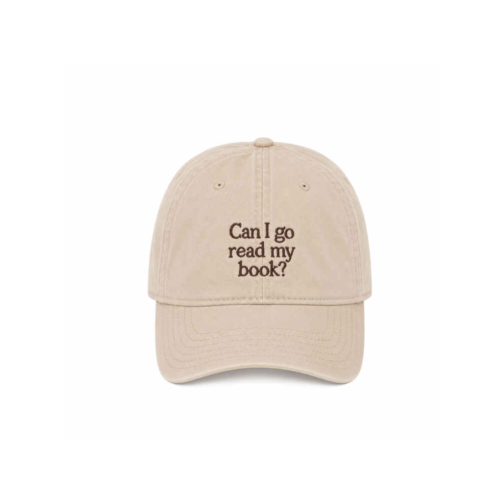 Casquette - Can I Go Read My Book - Sable - 1