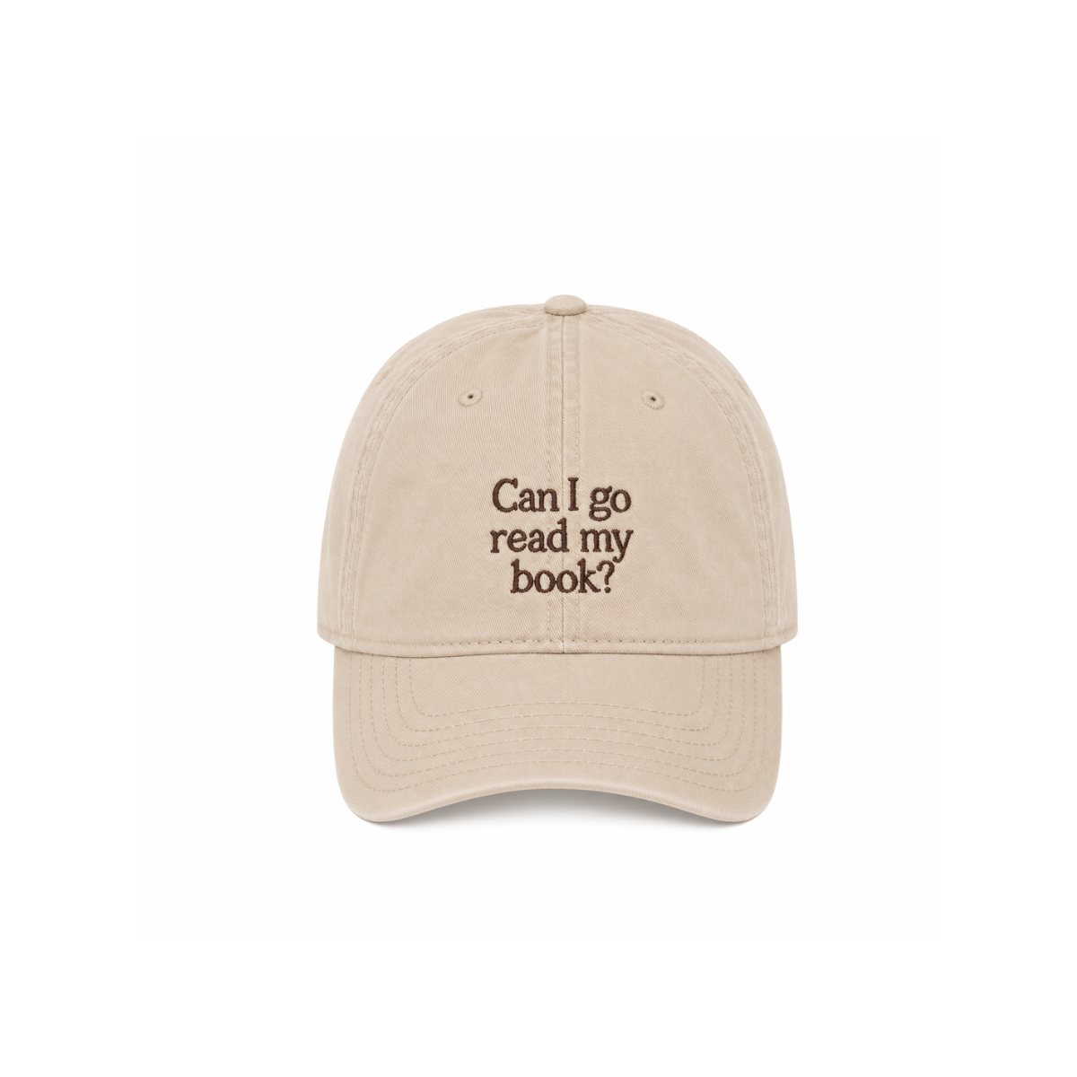 Casquette - Can I Go Read My Book - Sable - 1
