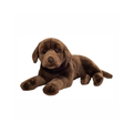 Peluche Labrador Marron Chocolat Couché - 1
