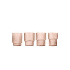Set de 4 verres Ripple - Blush - 1