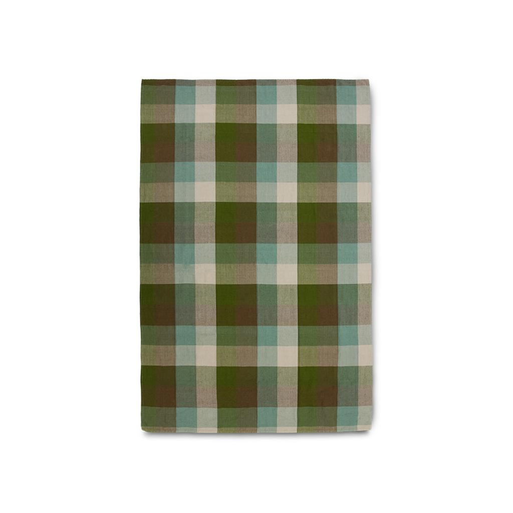 Nappe Vida Carreaux - Mint/Olive 140x220 cm - 1