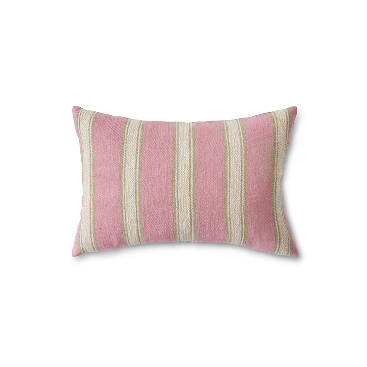 Coussin Tissé Rayé Blush - 60x40 cm - 1