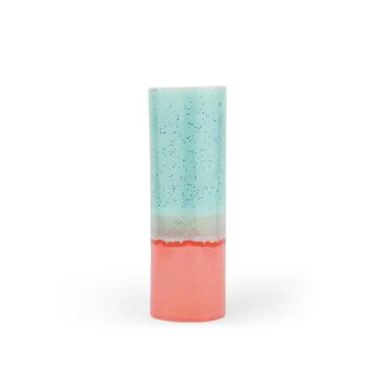 Vase Cylindre - Bleu clair & Rose - 1