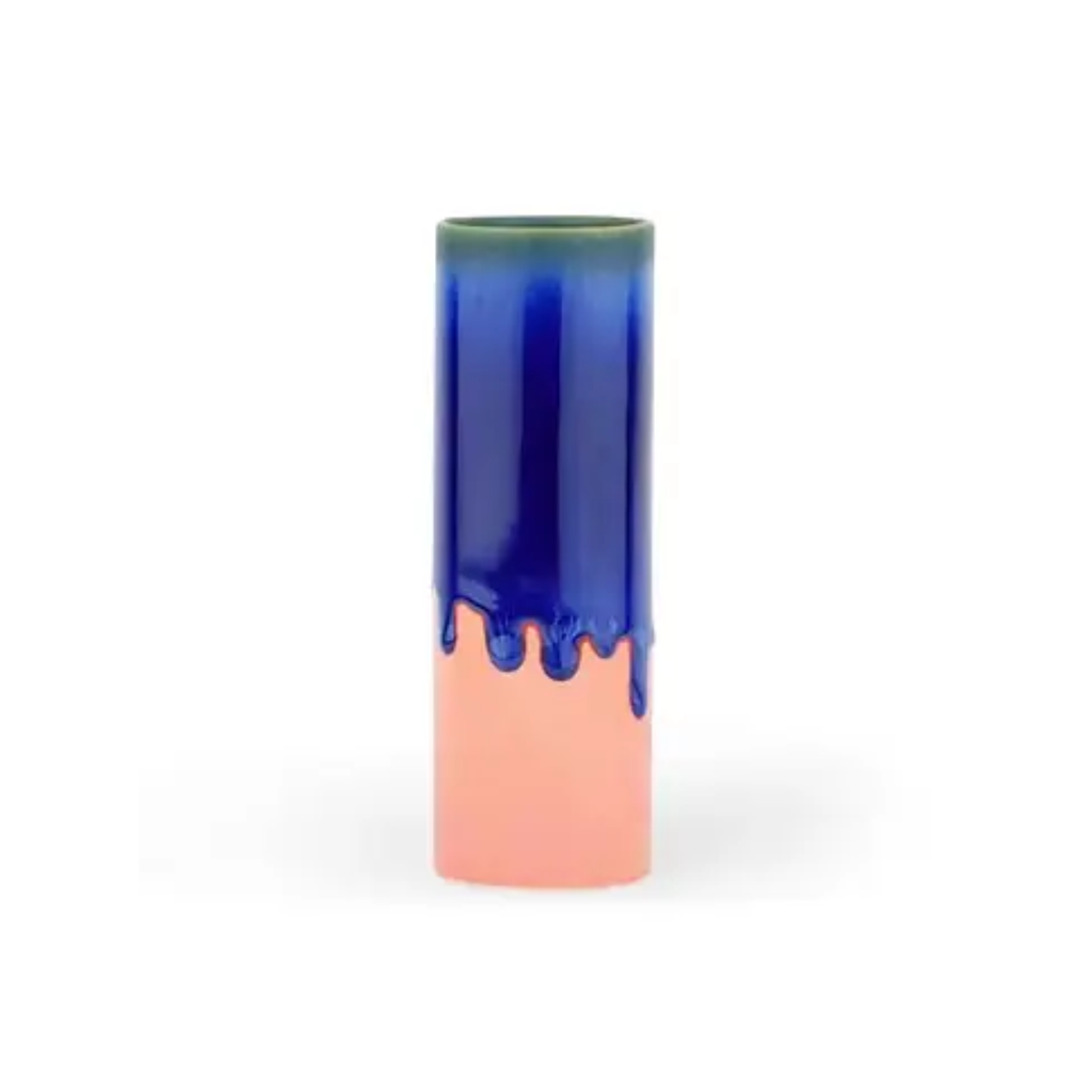 Vase Cylindre - Bleu foncé - 1