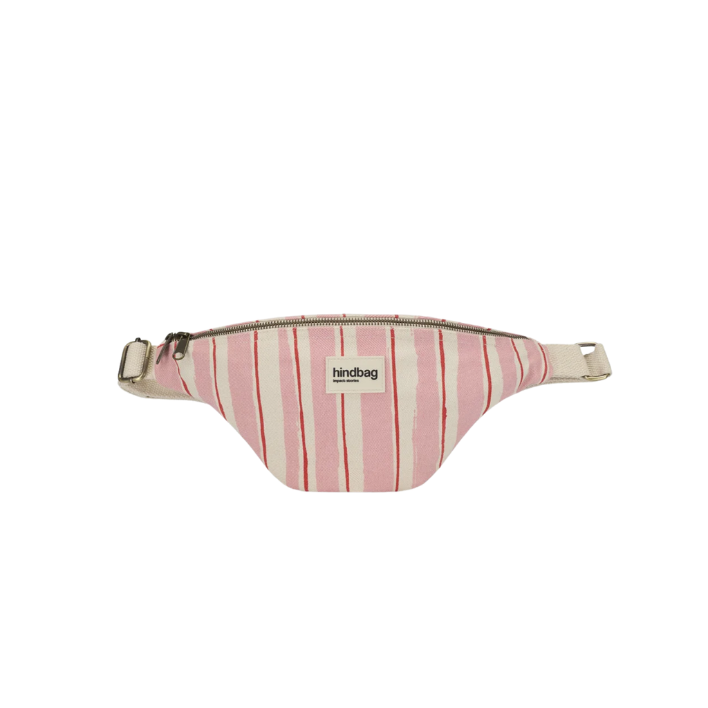 Sac Banane Olivia - Rayures Larges Rose - 1