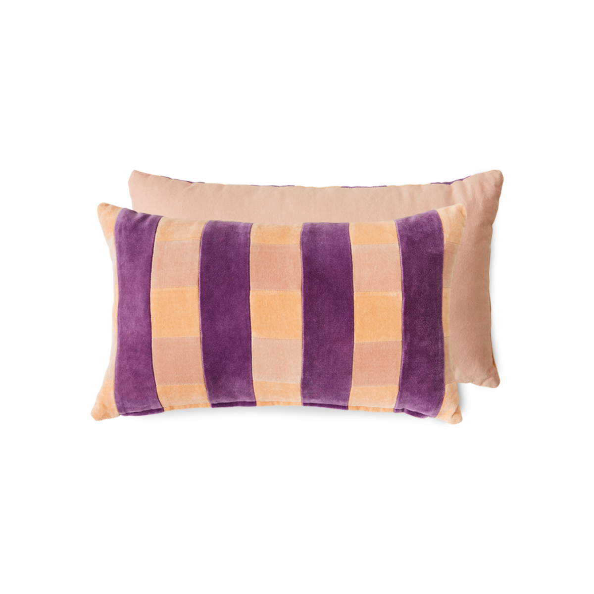 Coussin Velours Rayé Midsummer - 50x30 cm - 1