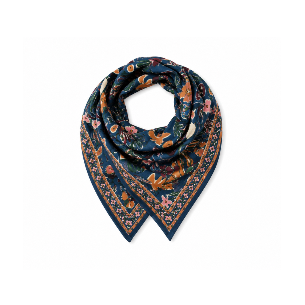 Foulard Adulte - Matis Bleu 100 cm - 1