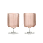Set de 2 verres à vin Ripple - Blush - 1