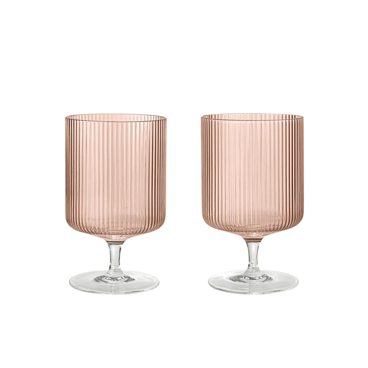Set de 2 verres à vin Ripple - Blush - 1