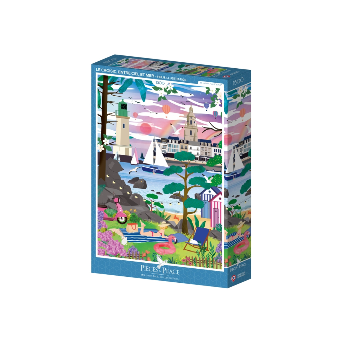 Puzzle Le Croisic, entre CIel et Mer - 1500 pièces - 1