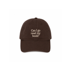 Casquette - Can I Go Read My Book - Marron Foncé - 1