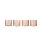 Set de 4 verres Bas Ripple - Blush - 1