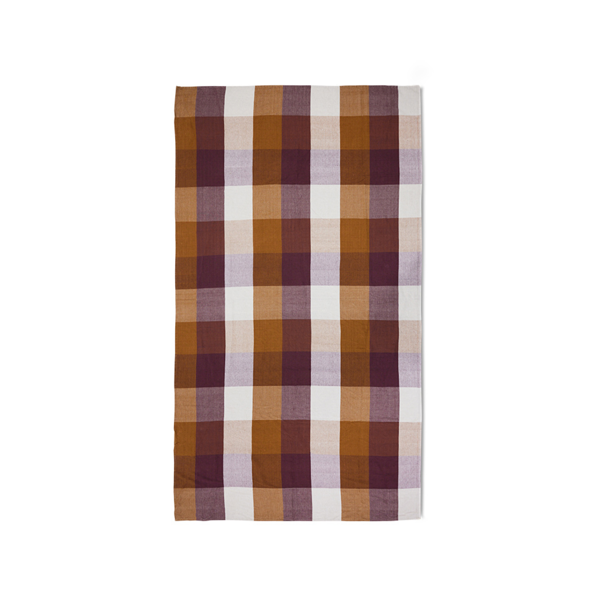 Nappe Vida Carreaux - Amber/Burgundy 140x220 cm - 1