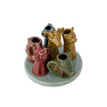 Vase Piero Multicolore en Grès - 1