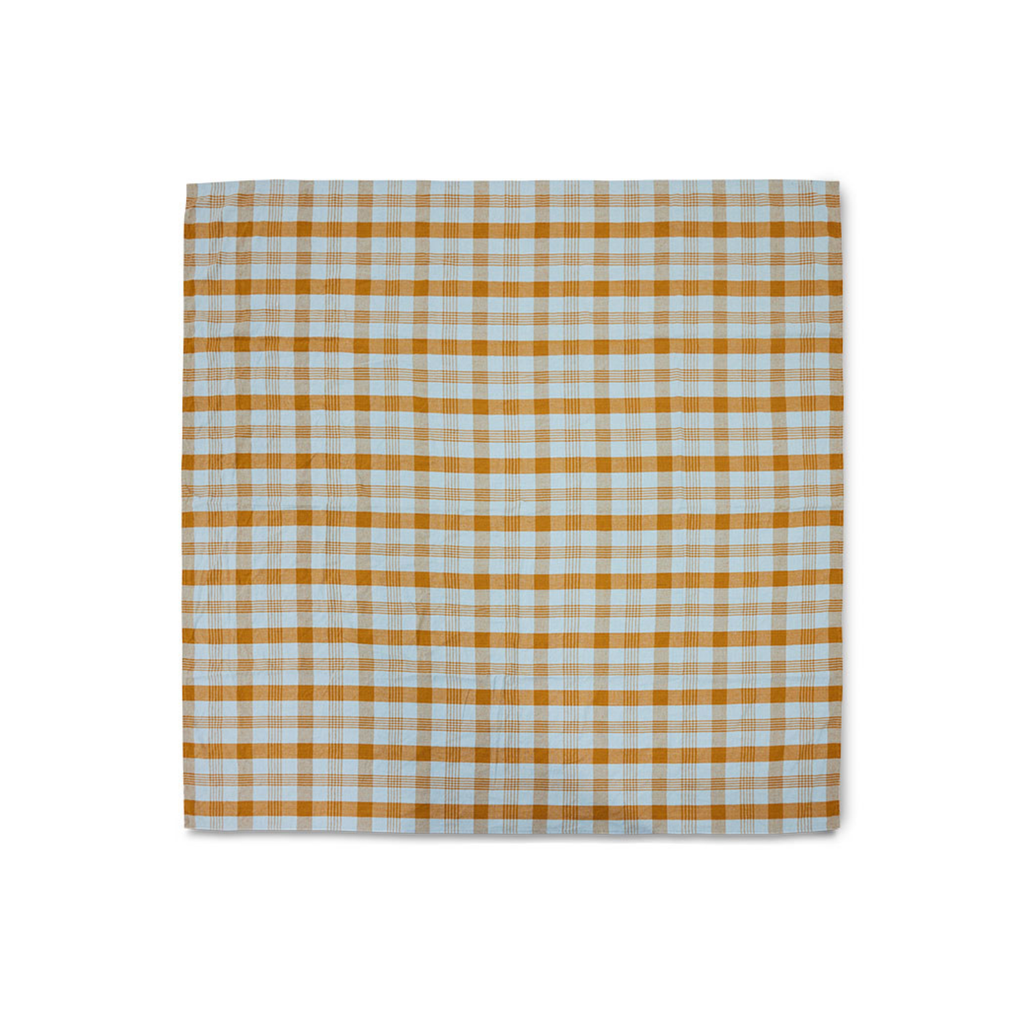 Nappe Vida Carreaux - Amber/Blue 180x180 cm - 1