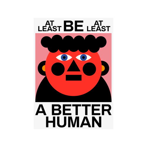 Affiche Better Human - 50x70 cm - 1
