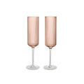 Set de 2 flûtes à champagne Ripple - Blush - 1