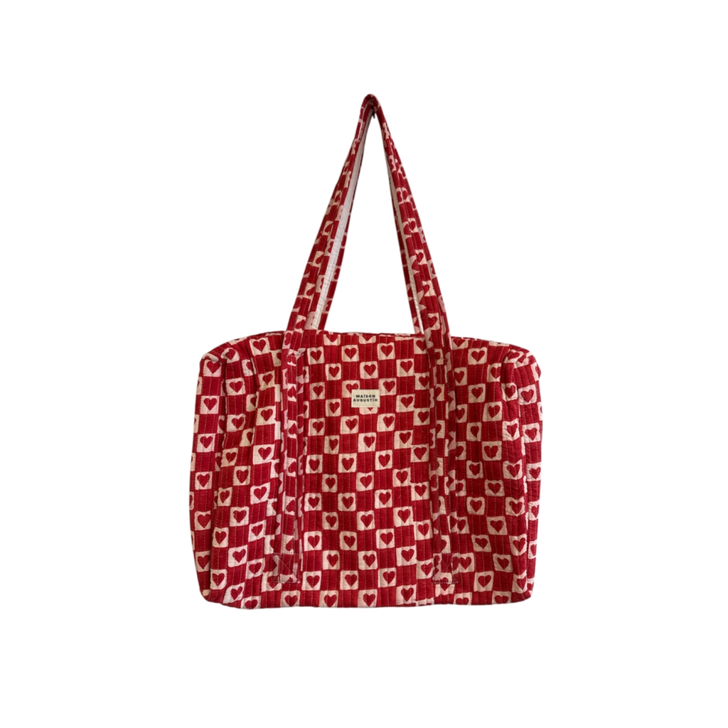 Sac Week-End Coeur - Rubis - 1
