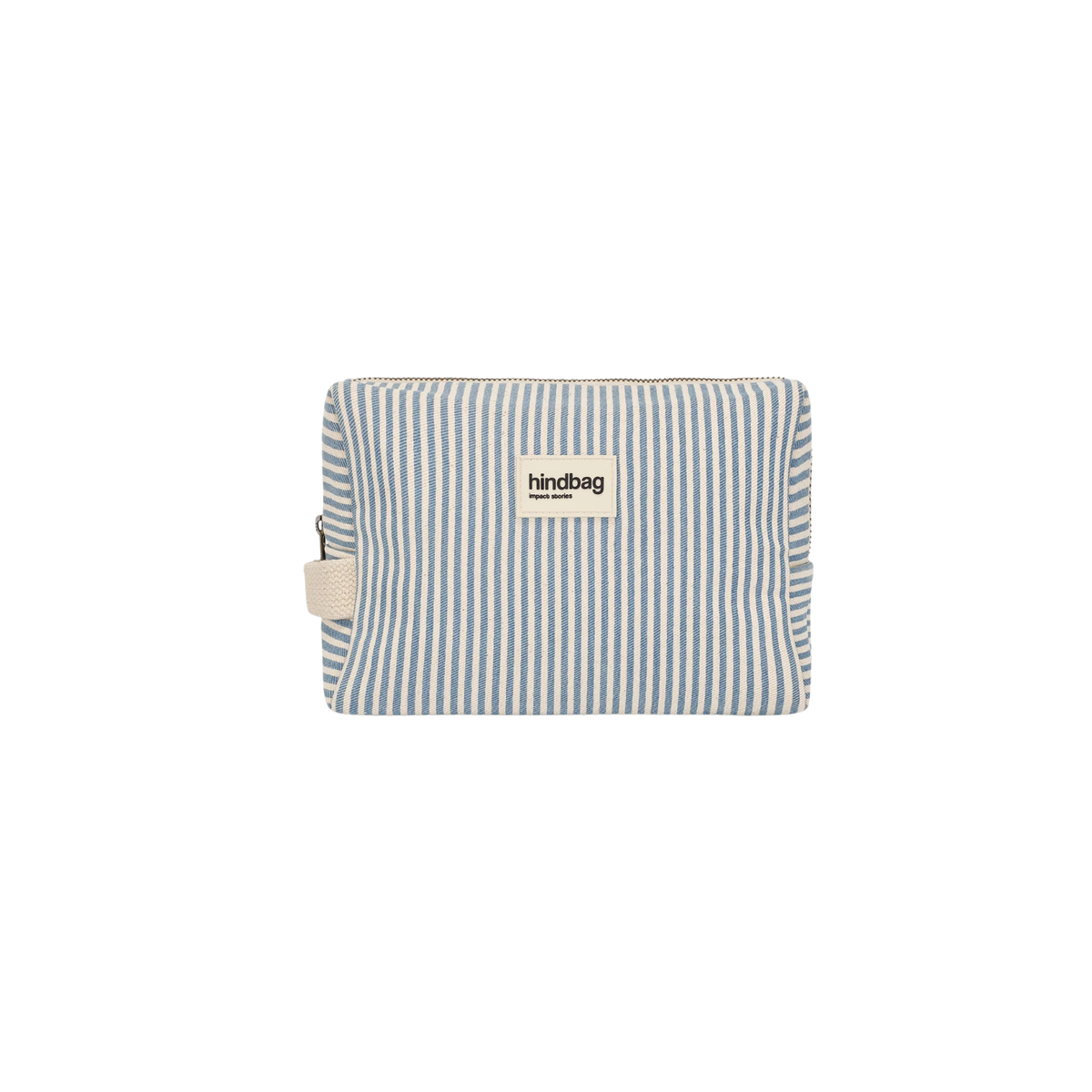 Trousse de toilette - Léon Rayures Fines Bleu - 1