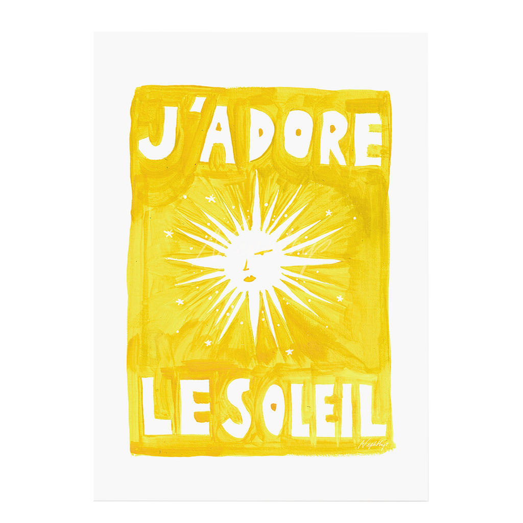 Affiche A3 J'adore Le Soleil - Original - 1