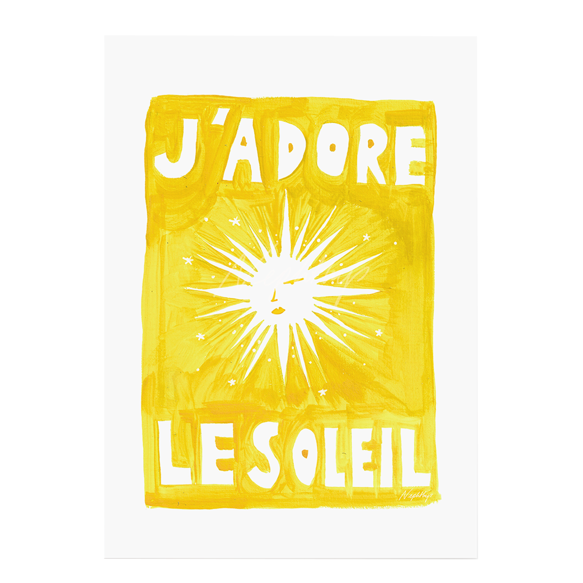 Affiche A3 J'adore Le Soleil - Original - 1
