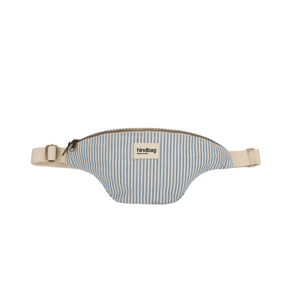 Sac Banane Olivia - Rayures Fines Bleu - 1