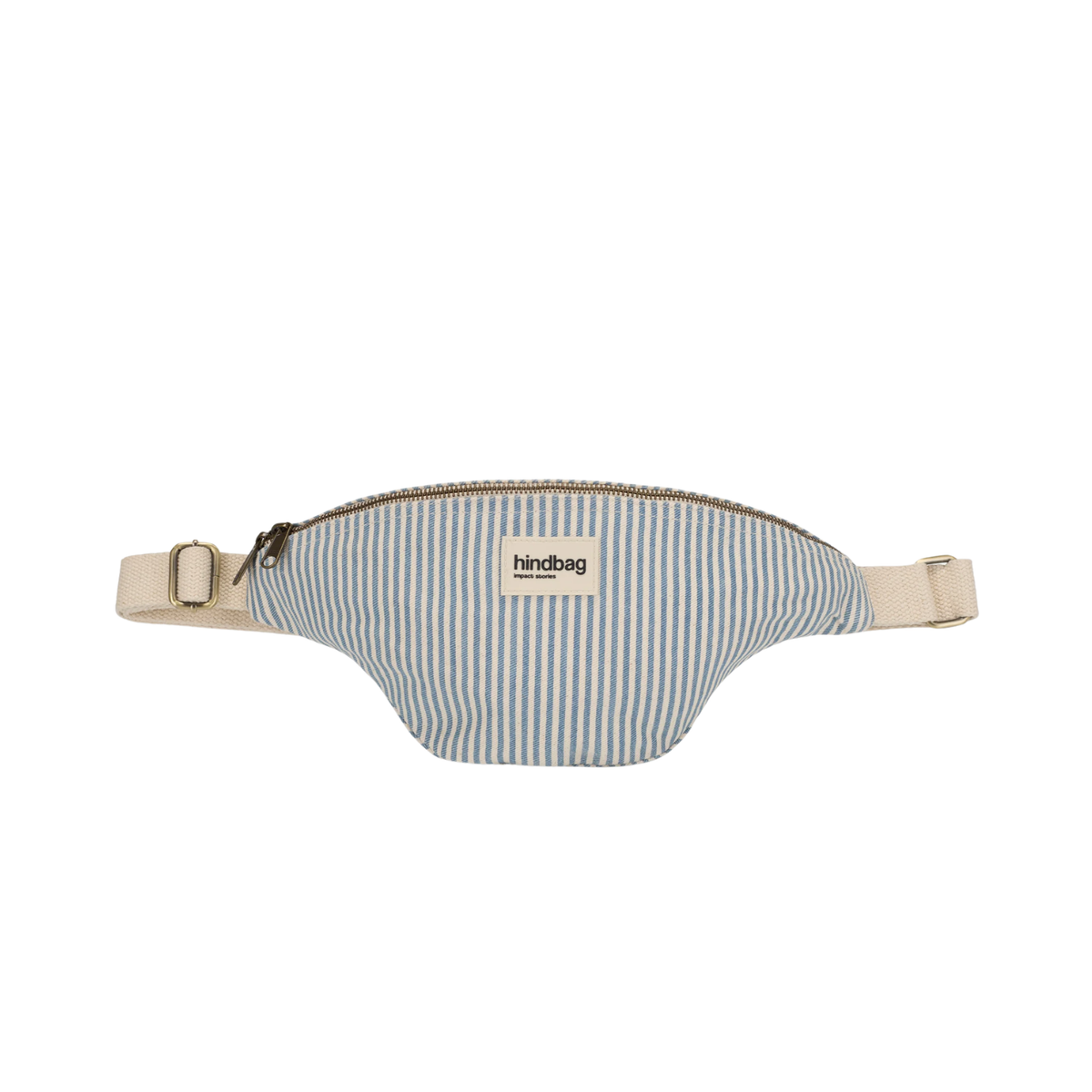 Sac Banane Olivia - Rayures Fines Bleu - 1
