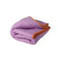 Plaid matelassé - Flower Purple/Orange - 1