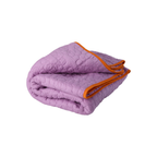 Plaid matelassé - Flower Purple/Orange - 1