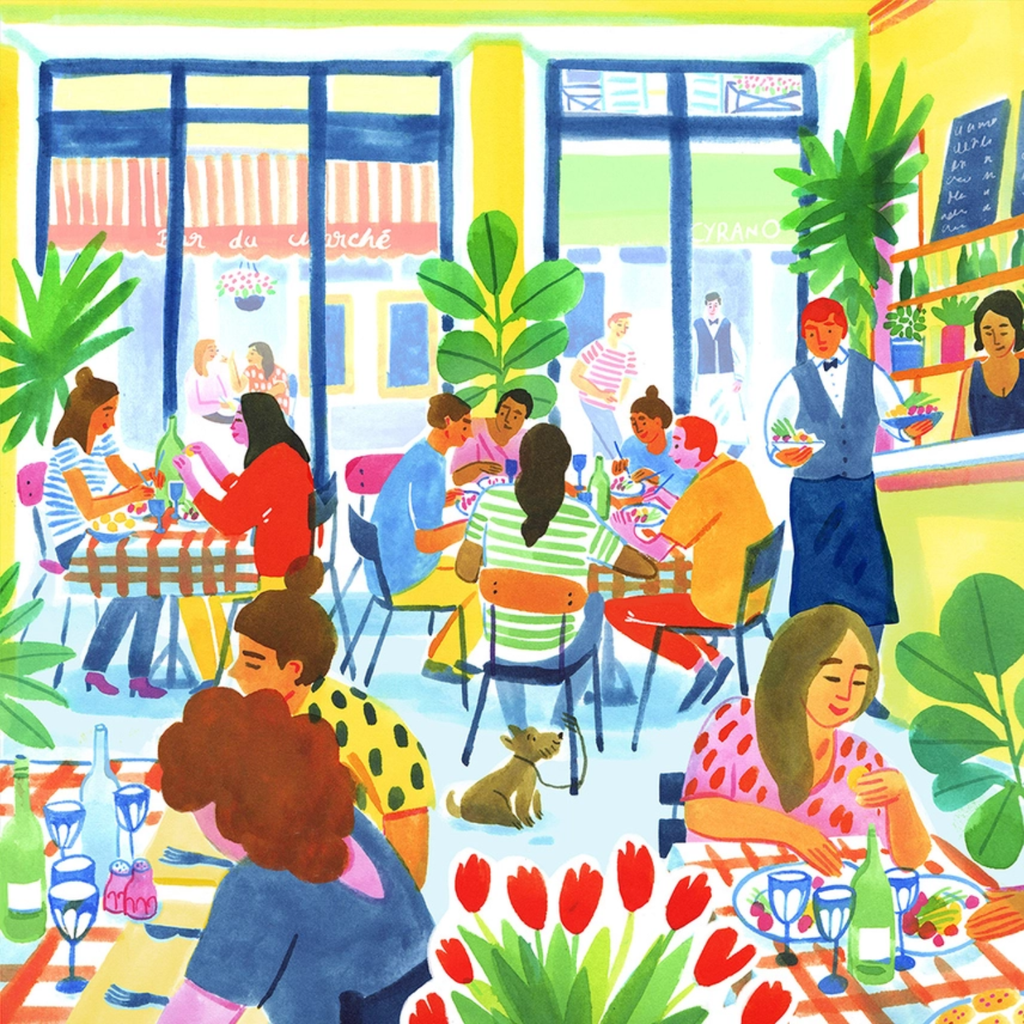 Puzzle Carré Bistrot - 1000 pièces - 2