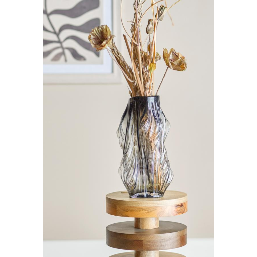 Vase Tulla Verre - Gris - 2