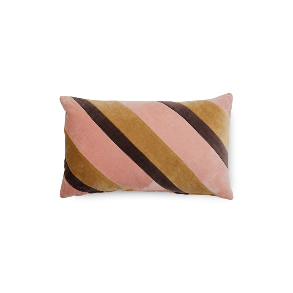 Coussin Velours Rayé Sunkissed - 50x30 cm - 2