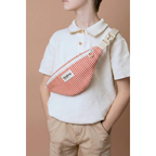 Sac Banane Enfant Augustin - Rayures Fines Rouge - 2