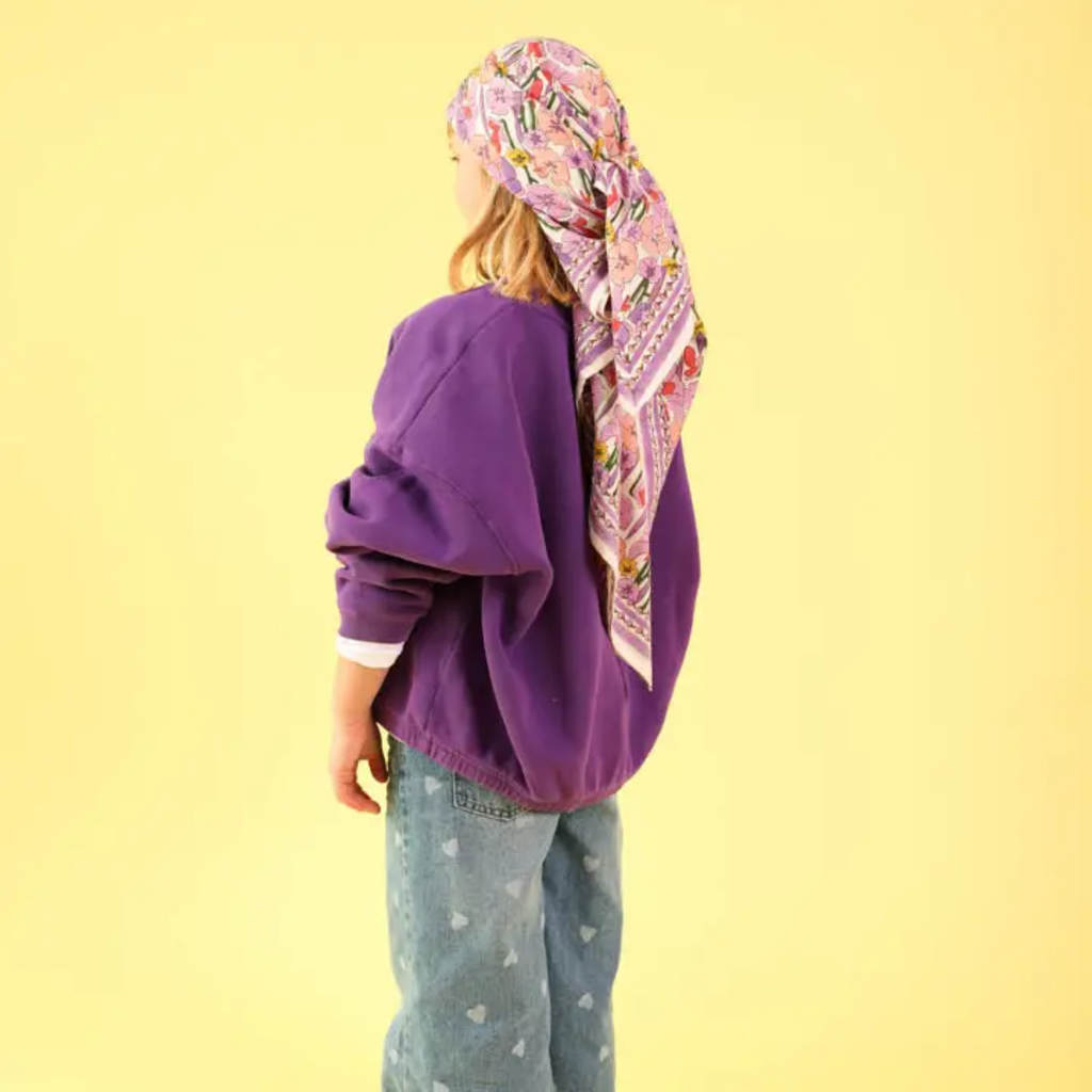 Foulard Adulte - Lilas 100 cm - 2