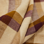 Nappe Vida Carreaux - Chestnut/Cream 140x220 cm - 2