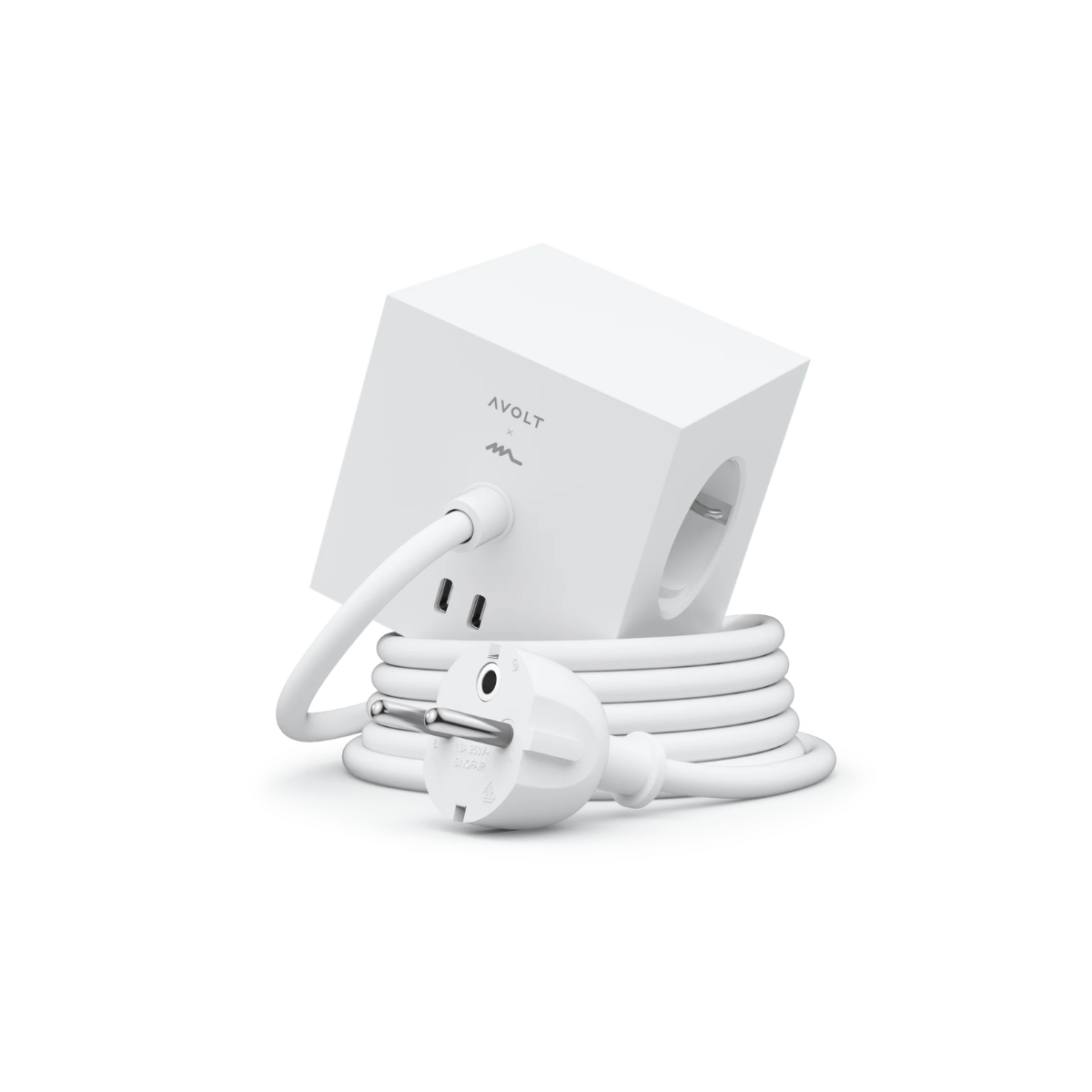 Multiprise square 1 avec USB-C 30W 1,8m - Opal White - 1