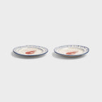Set de 2 Assiettes Sirène Crevette - 2