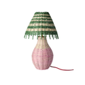 Lampe de Table - Rotin Rayures Pink Tall - 1