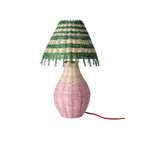 Lampe de Table - Rotin Rayures Pink Tall - 1