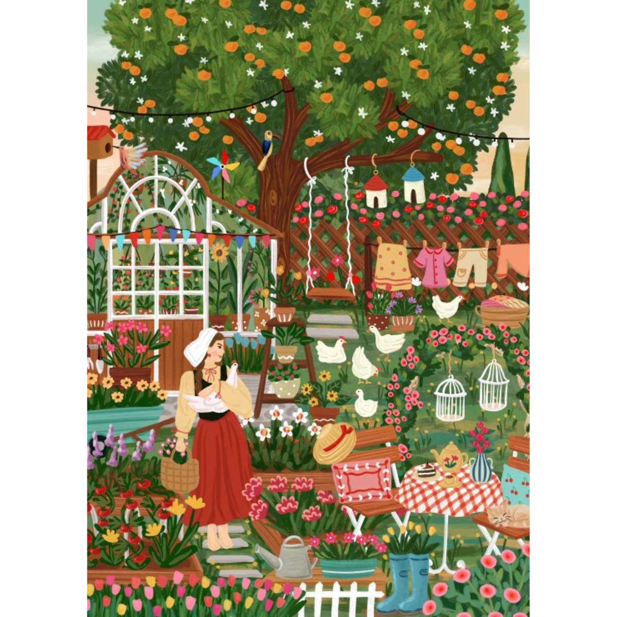 Puzzle Jardin de Campagne - 1500 pièces - 2