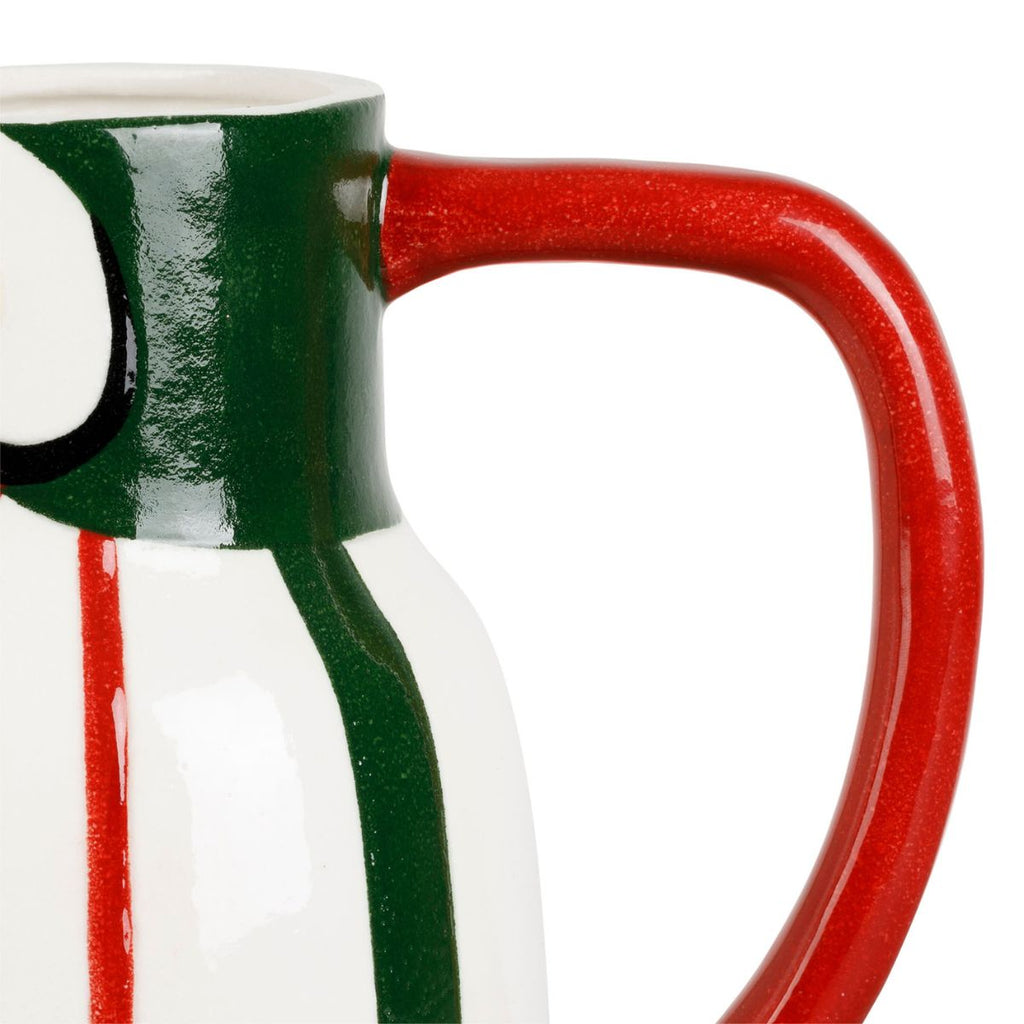 Vase Pichet Calao - Rouge & Vert - 2