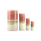 Vase Cylindre - Rose & Beige - 2