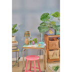 Lampe de Table - Rotin Rayures Brun Small - 2