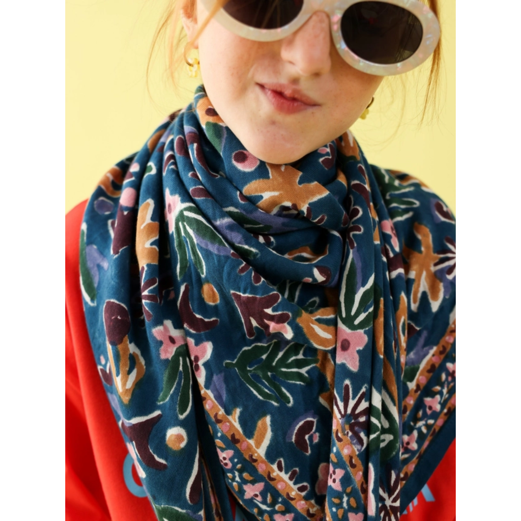 Foulard Adulte - Matis Bleu 100 cm - 2