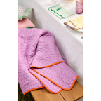 Plaid matelassé - Flower Purple/Orange - 2