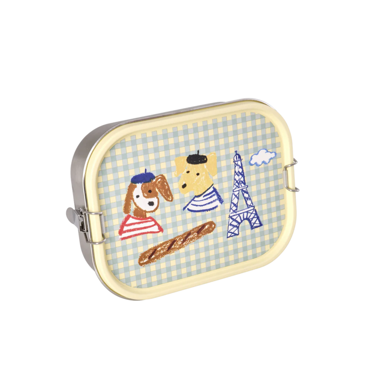 Lunchbox Acier Inox Paris Bleu - 1400 ml - 2