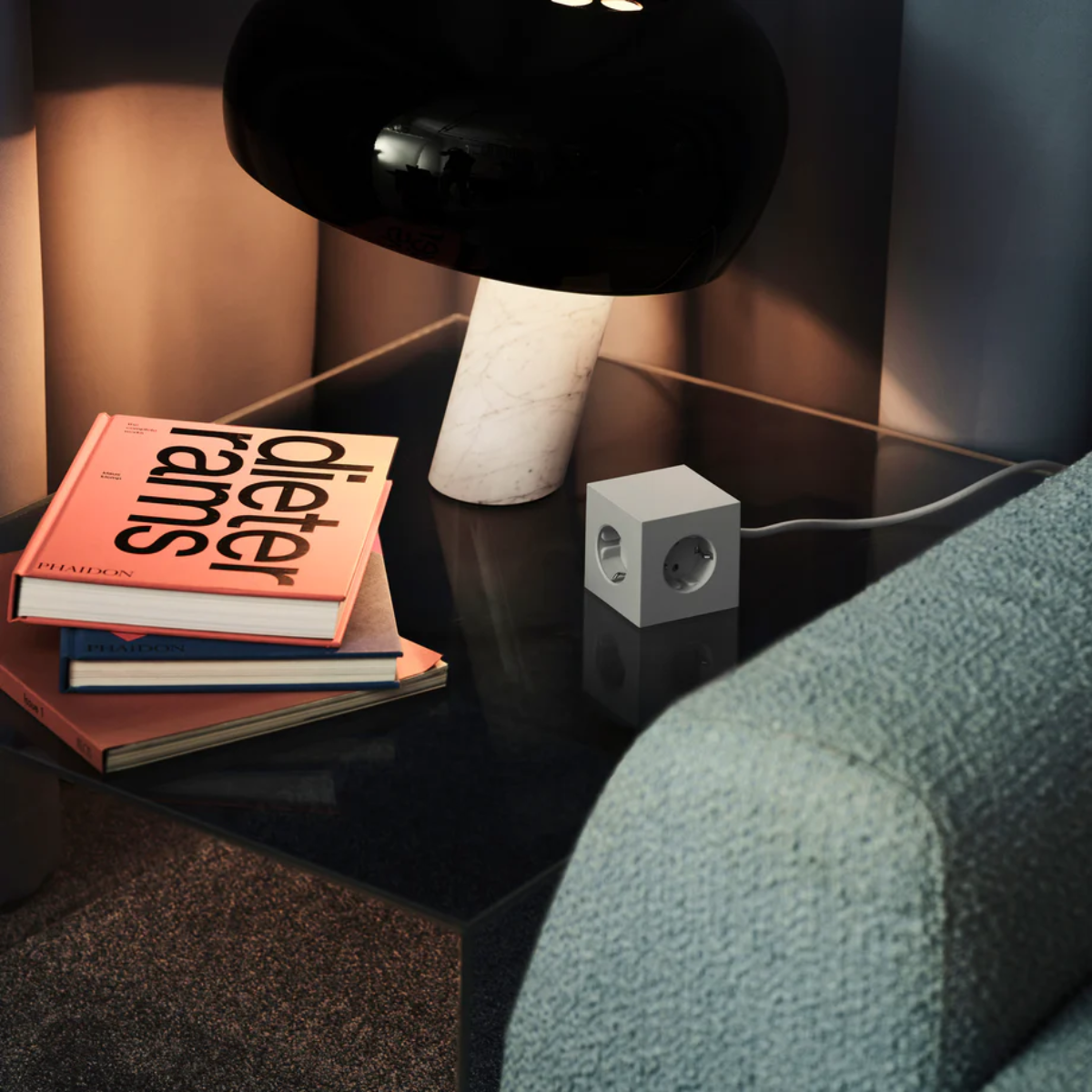 Multiprise square 1 avec USB-C 30W 1,8m - Gris - 2