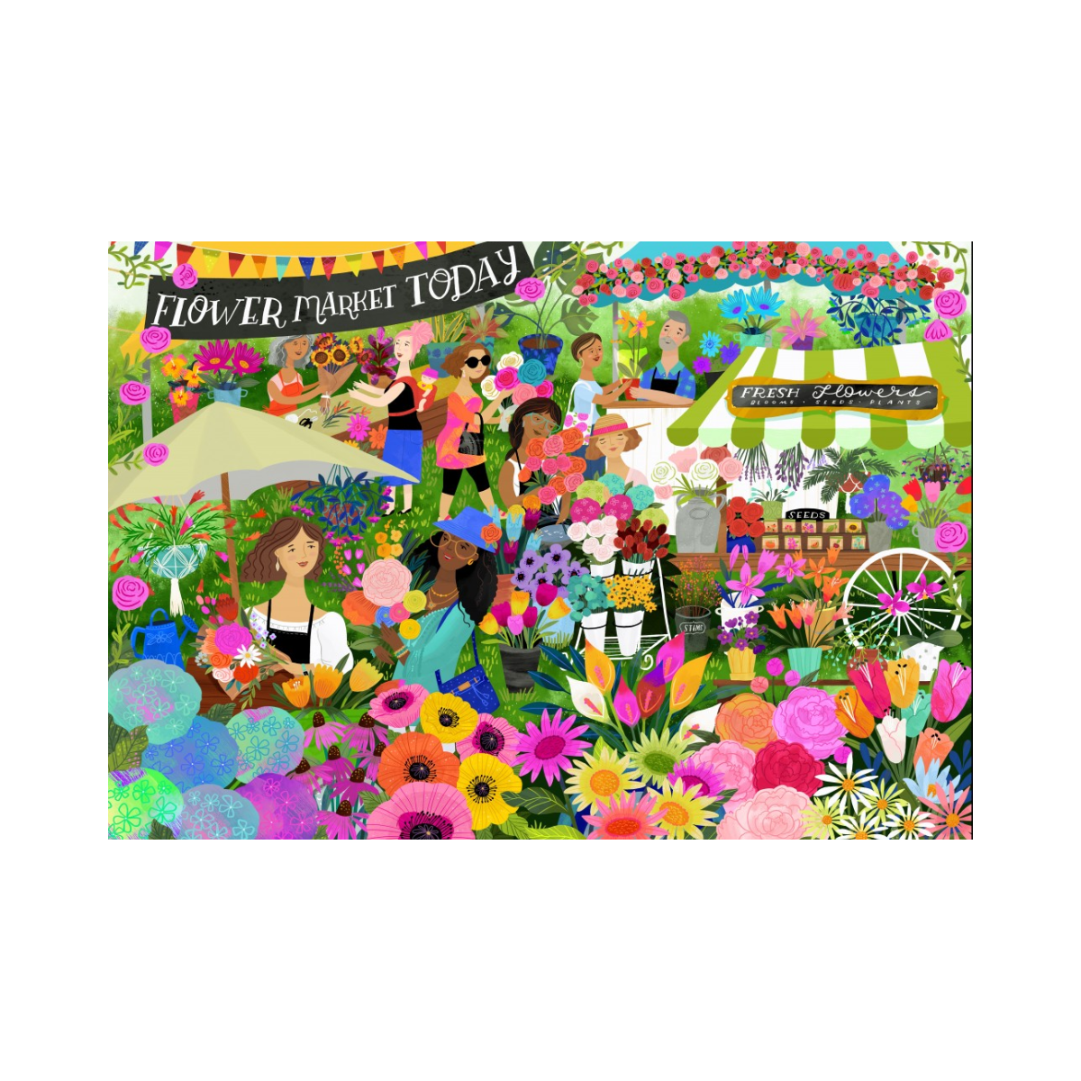 Puzzle Marché aux Plantes - 1500 pièces - 2